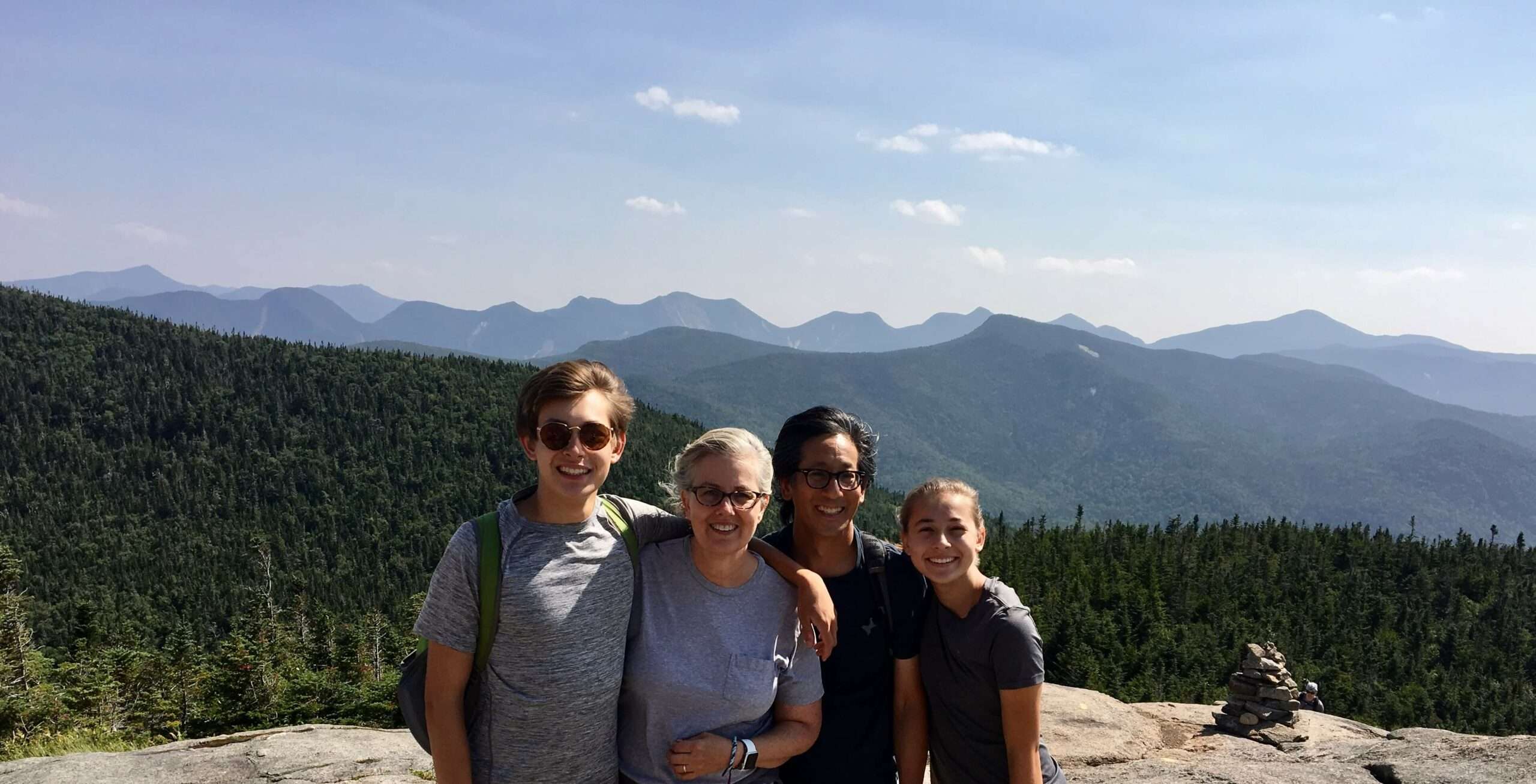 Lauren and her family in the Adirondacks.