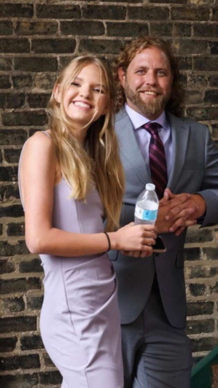 John and his daughter Koah